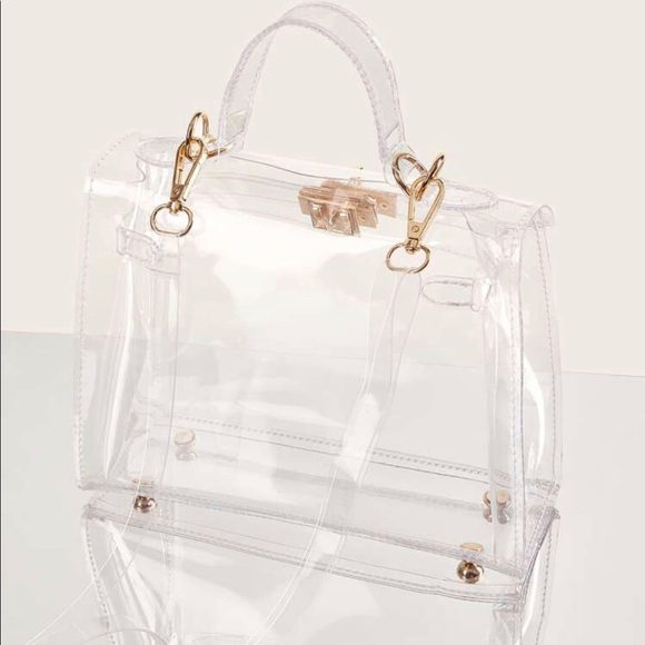 Boho Clear Satchel Bag - Picture 3 of 5